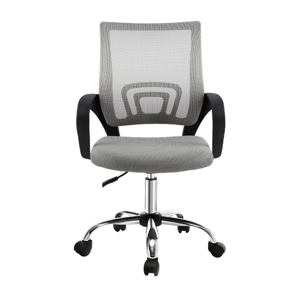 Artiss Office Chair Executive Mid Back - Grey freeshipping - Awezingly