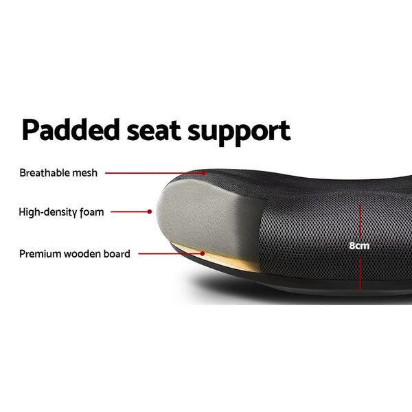 Artiss Office Chair Mesh Computer Desk Chairs Work Study Gaming Mid Back Black Artiss