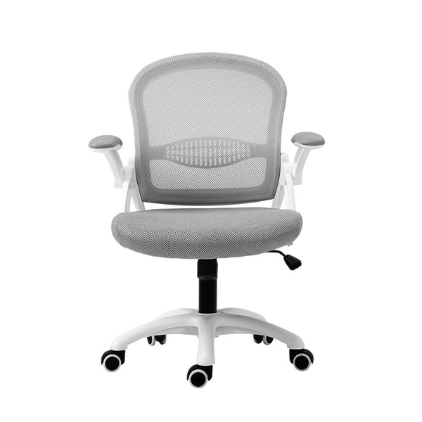 Artiss Office Chair Mesh Computer Desk Chairs Mid Back Work Home Study Grey Artiss