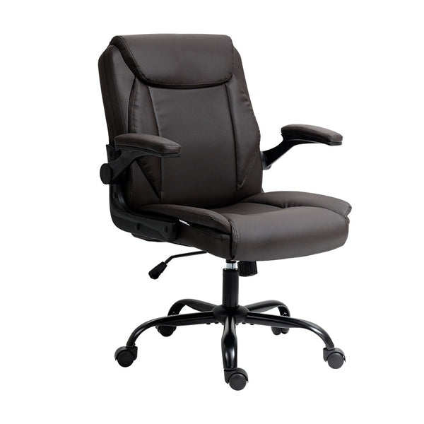 Artiss Office Chair Gaming Computer Executive Chairs Leather Tilt Swivel Brown Artiss