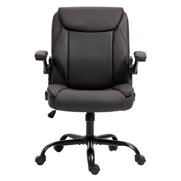 Artiss Office Chair Gaming Computer Executive Chairs Leather Tilt Swivel Brown Artiss
