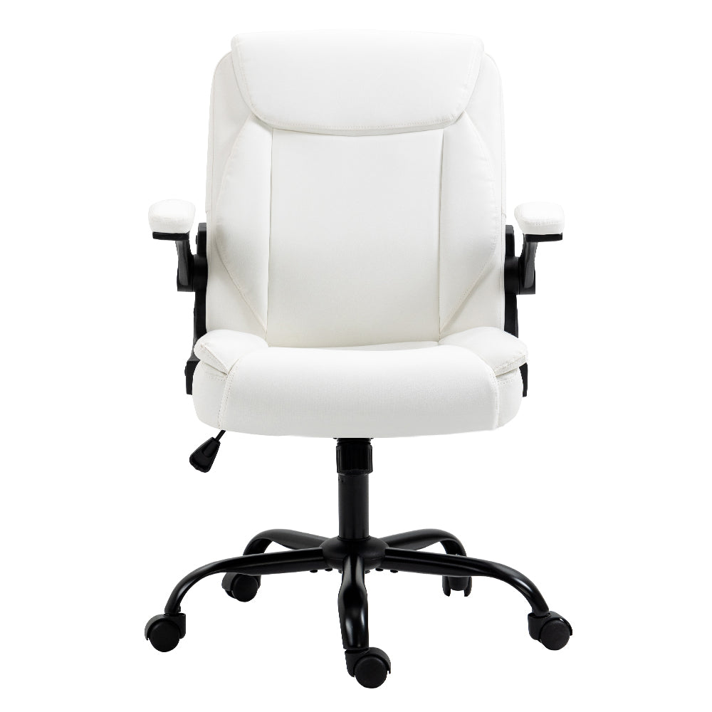 Artiss Office Chair Leather Computer Executive Chairs Gaming Study Desk White Artiss