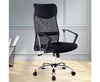 PU Leather Mesh High Back Office Chair - Black