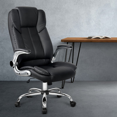 Artiss Kea Executive Office Chair Leather Black