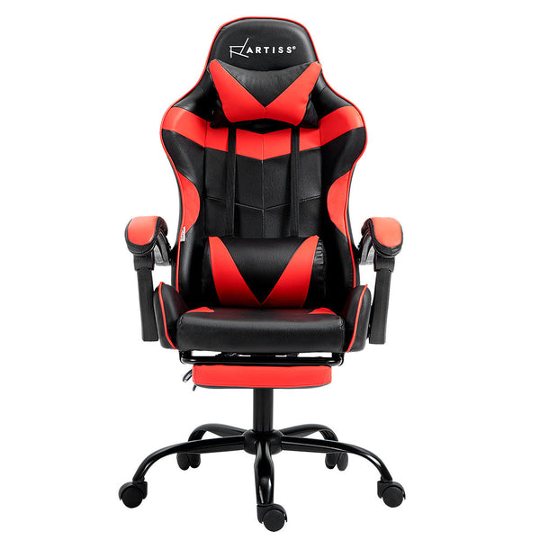 Artiss Office Chair Gaming Computer Executive Chairs Racing Seat Recliner Red Artiss