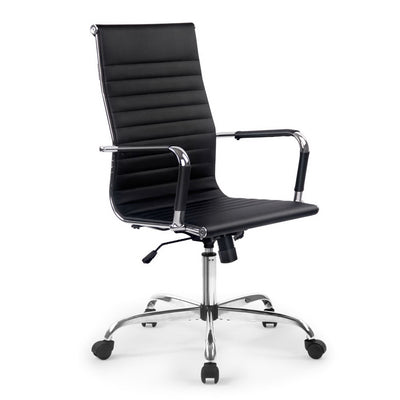 Eames Replica Office Chair Executive High Back Seating PU Leather Black
