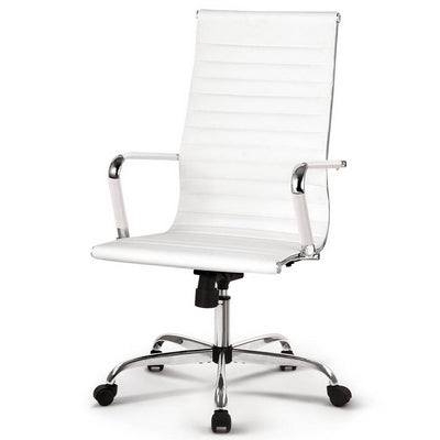 Eames Replica Office Chairs PU Leather-White