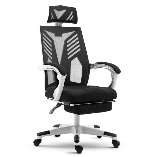 Artiss Gaming Office Chair Computer Desk Chair Home Work Recliner White freeshipping - Awezingly