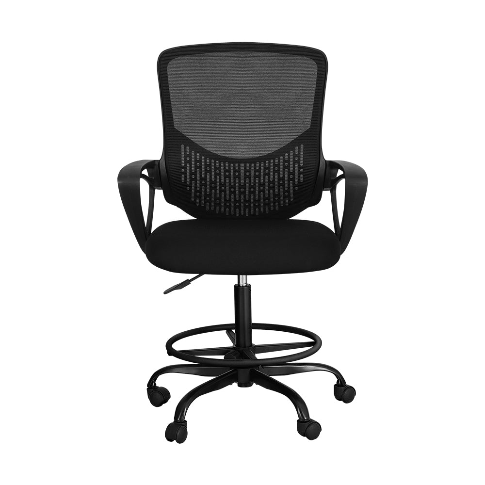 Artiss Office Chair Drafting Stool Computer Standing Desk Mesh Chairs Black Artiss