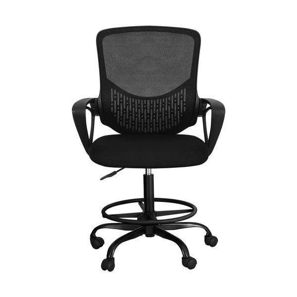 Artiss Office Chair Drafting Stool Computer Standing Desk Mesh Chairs Black Artiss