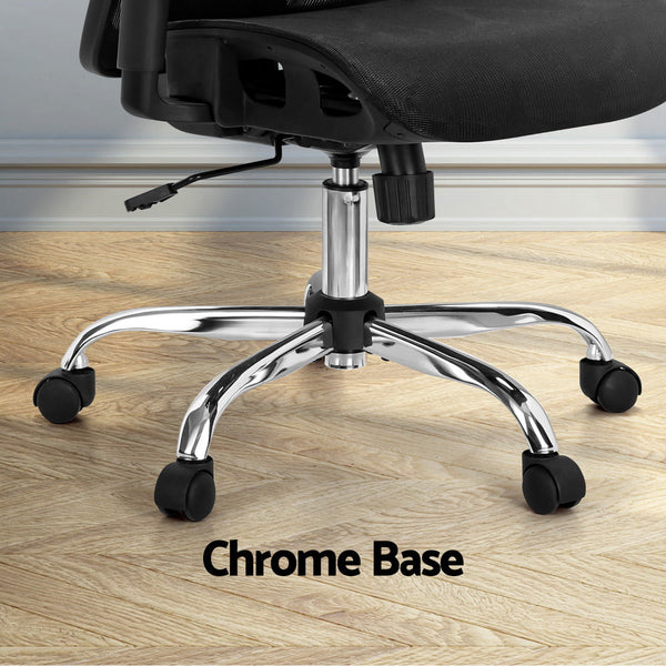 Artiss Ergonomic Office Chair Recline Black Artiss