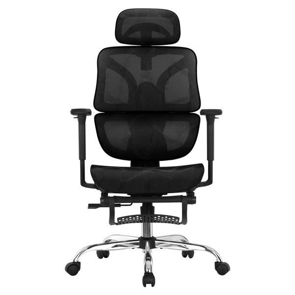 Artiss Ergonomic Office Chair Footrest Black Artiss
