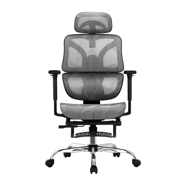 Artiss Ergonomic Office Chair Footrest Grey Artiss