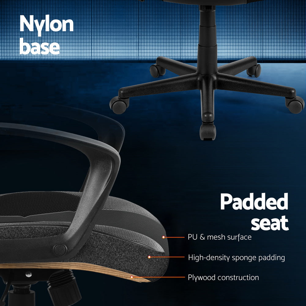 Artiss Gaming Office Chair Computer Chairs Grey Artiss