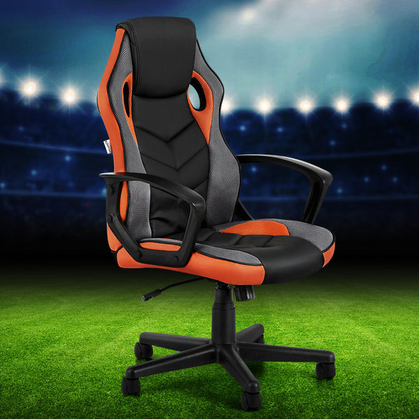 Artiss Gaming Office Chair Computer Executive Racing Chairs High Back Orange Artiss