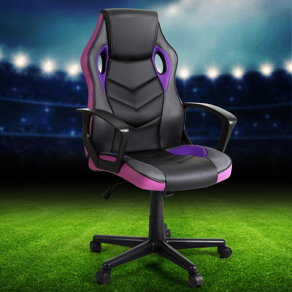 Artiss Gaming Office Chair Computer Chairs Purple Artiss