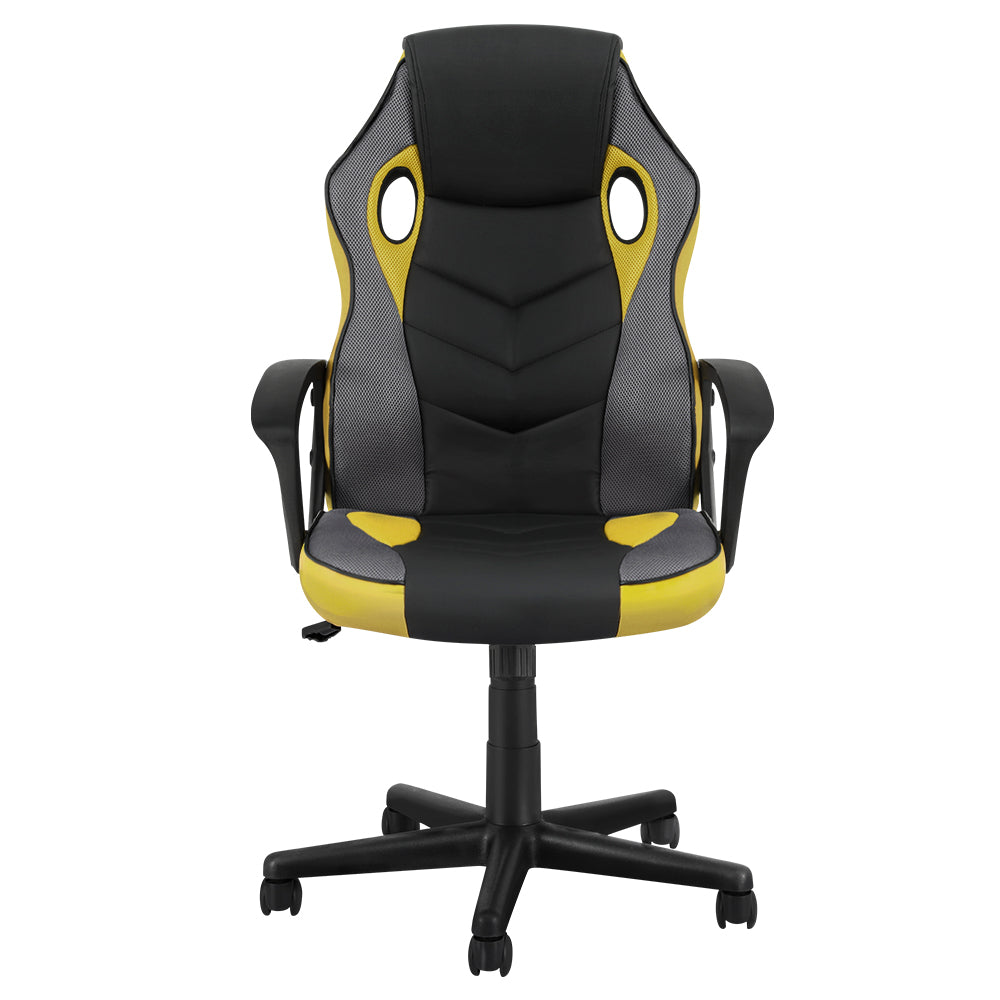 Artiss Gaming Office Chair Computer Executive Racing Chairs High Back Yellow Artiss