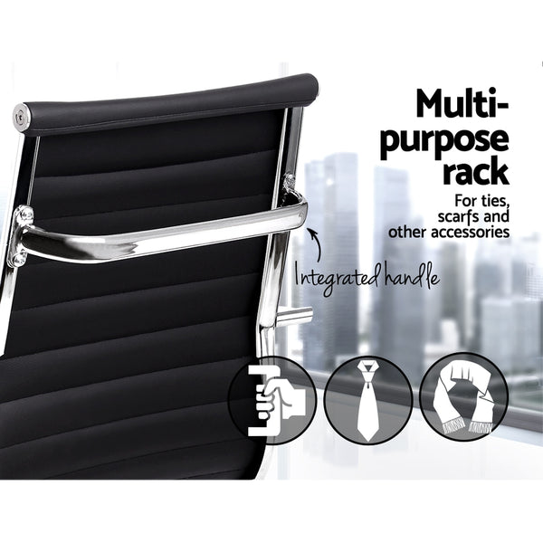 Artiss Office Chair Veer Drafting Stool Mesh Black freeshipping - Awezingly