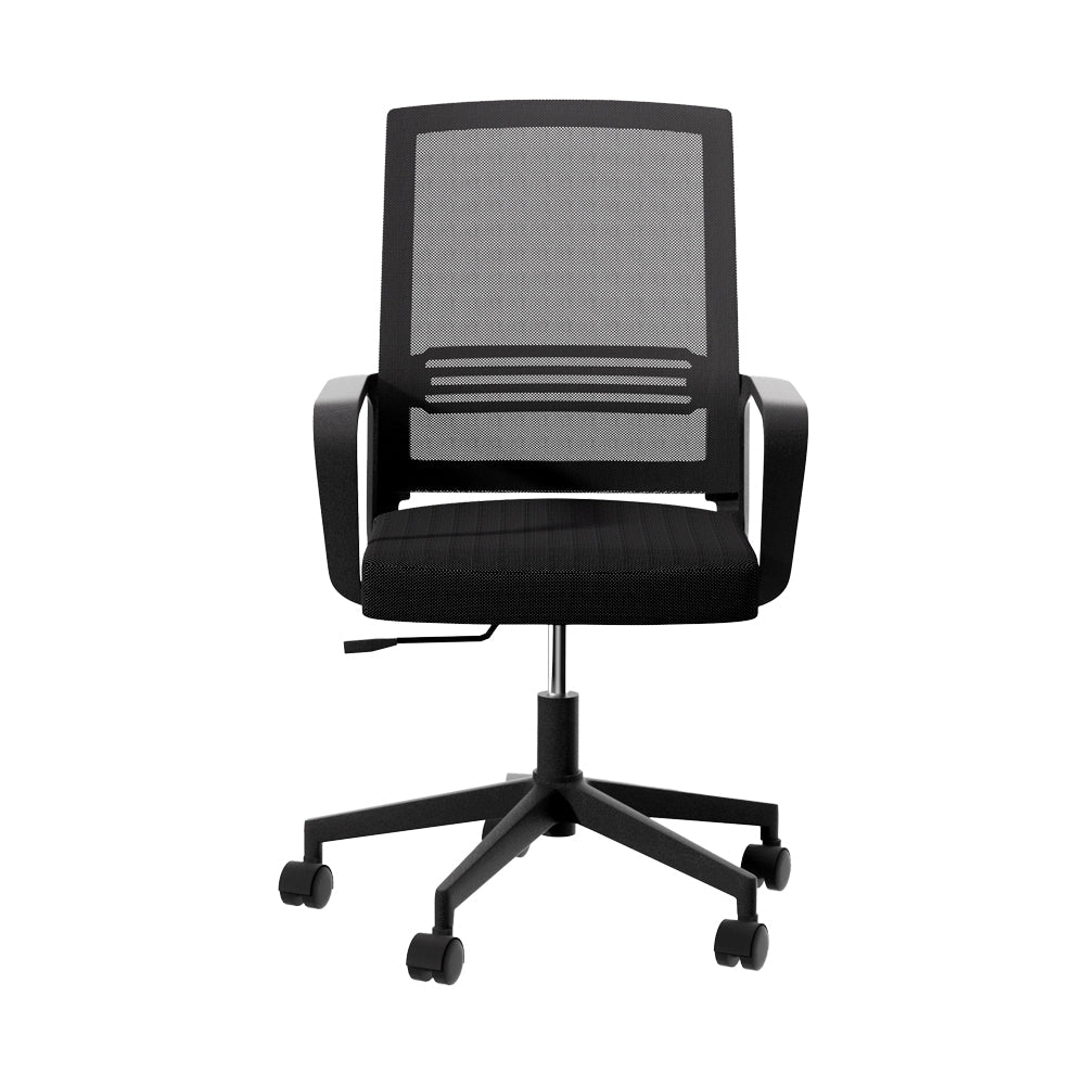 Artiss Mesh Office Chair Computer Gaming Desk Chairs Work Study Mid Back Black Artiss
