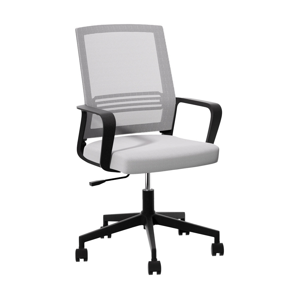 Artiss Mesh Office Chair Computer Gaming Desk Chairs Work Study Mid Back Grey Artiss