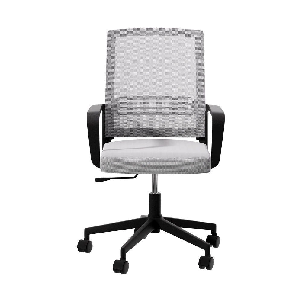 Artiss Mesh Office Chair Computer Gaming Desk Chairs Work Study Mid Back Grey Artiss