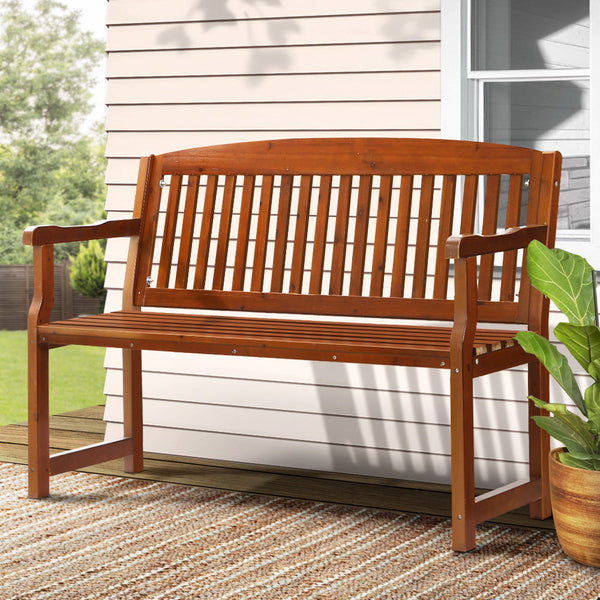 Gardeon Outdoor Garden Bench Seat Wooden Chair Patio Furniture Timber Lounge Gardeon
