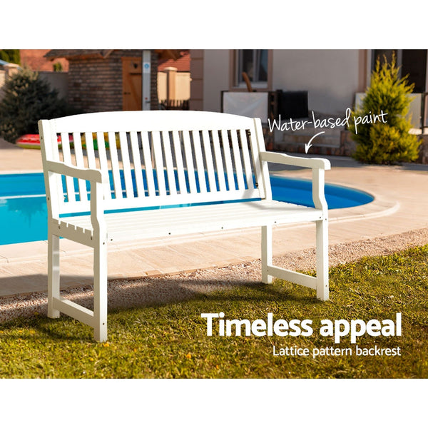 Gardeon Outdoor Garden Bench Seat Wooden Chair Patio Furniture Timber Lounge Gardeon