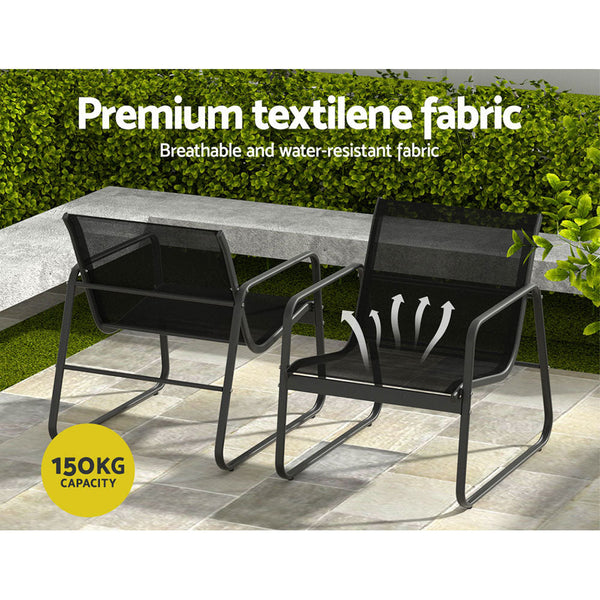 Gardeon Outdoor Lounge Setting Garden Patio Furniture Textilene Sofa Table Chair Gardeon