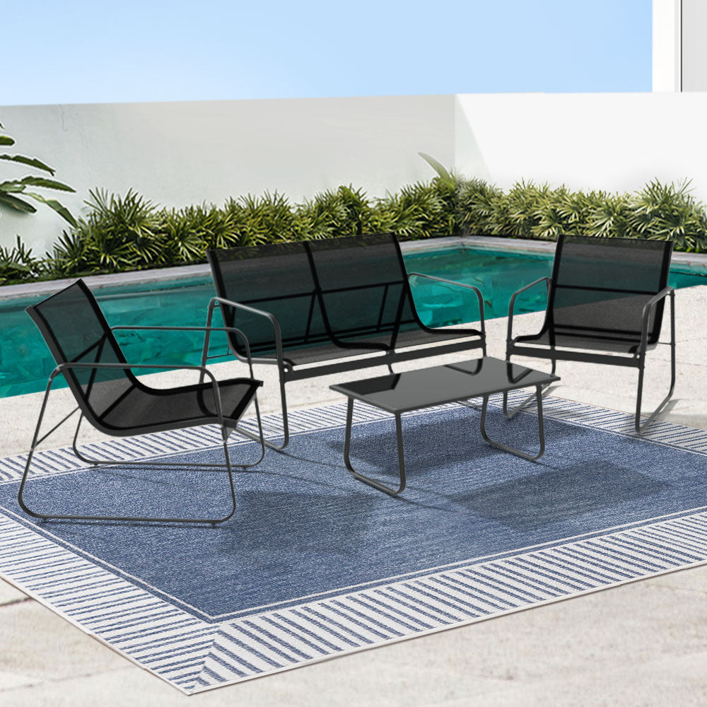 Gardeon Outdoor Lounge Setting Garden Patio Furniture Textilene Sofa Table Chair Gardeon