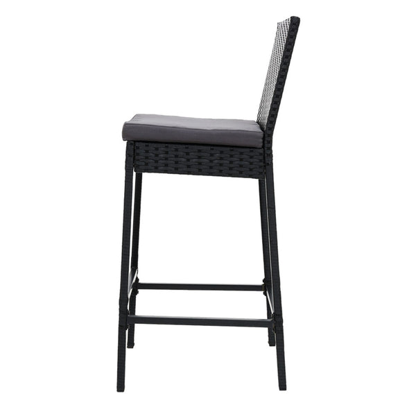 4 x Gardeon Outdoor Bar Stools Dining Chairs Rattan Furniture freeshipping - Awezingly