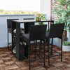 5 Pcs Gardeon Outdoor Bar Set Table Stools Furniture Wicker