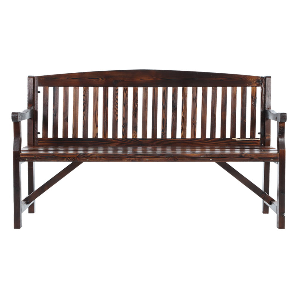 Gardeon Wooden Garden Bench Chair Natural Outdoor Furniture Décor Patio Deck 3 Seater freeshipping - Awezingly