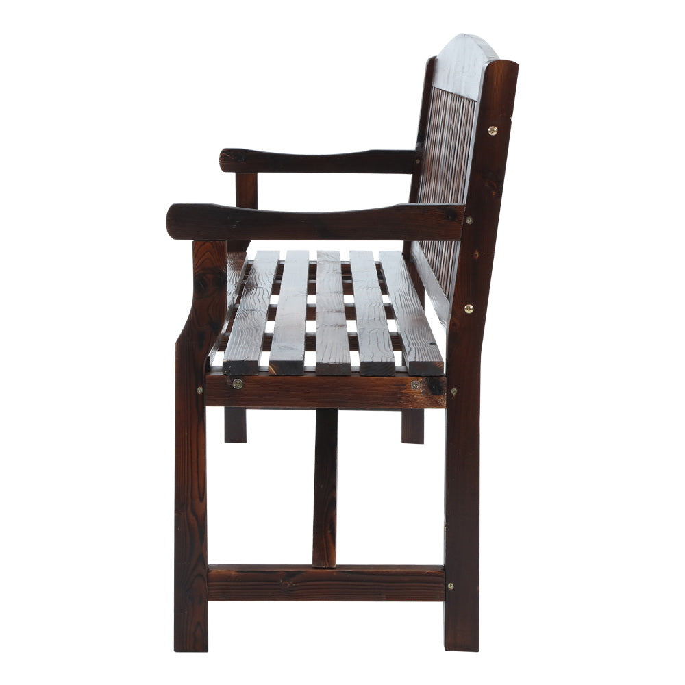 Gardeon Wooden Garden Bench Chair Natural Outdoor Furniture Décor Patio Deck 3 Seater freeshipping - Awezingly