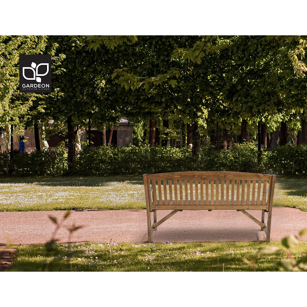 Gardeon Wooden Garden Bench Chair Natural Outdoor Furniture Décor Patio Deck 3 Seater freeshipping - Awezingly