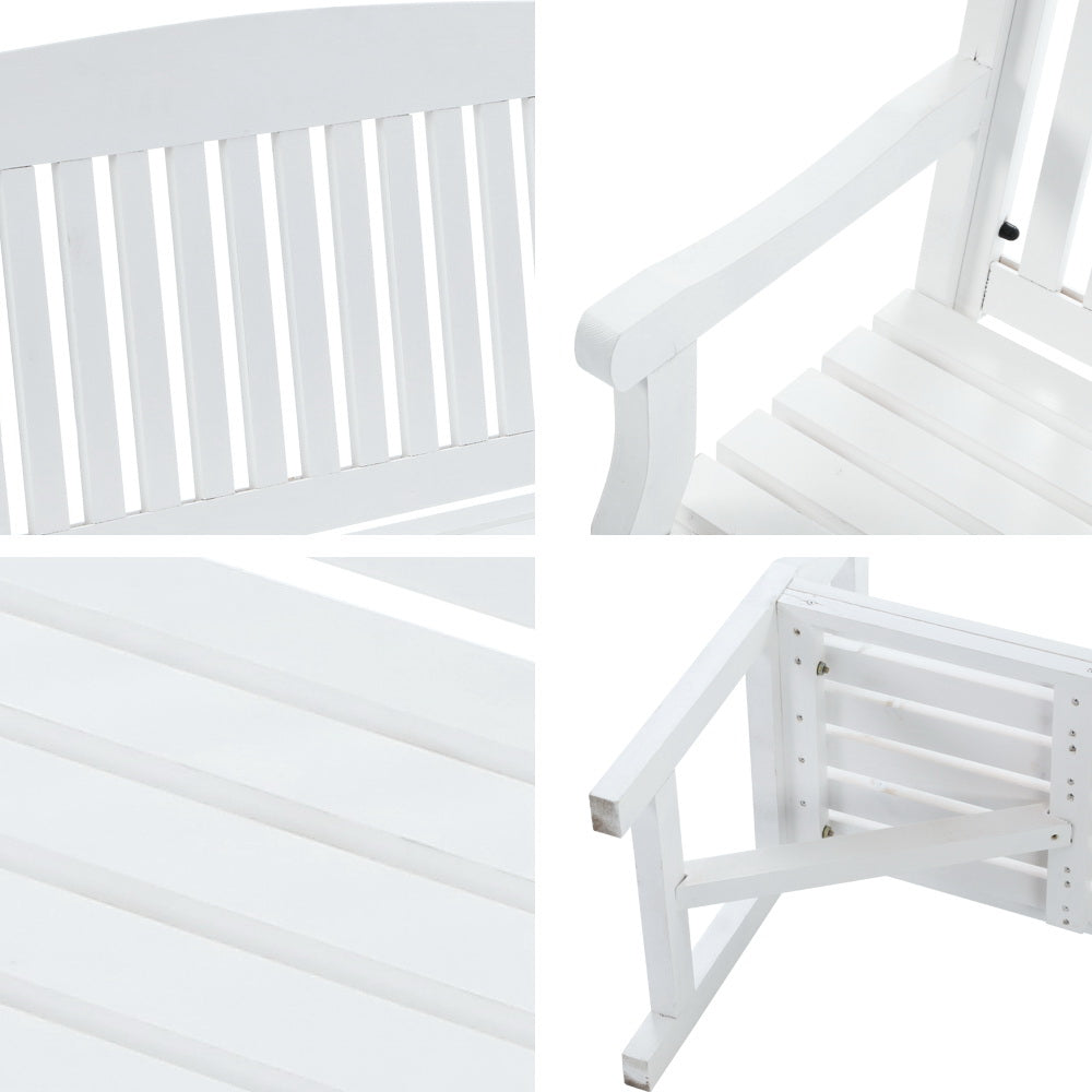 Gardeon Wooden Garden Bench Chair Natural Outdoor Furniture Décor Patio Deck 3 Seater freeshipping - Awezingly