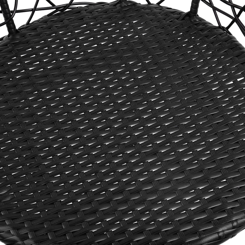 Gardeon Outdoor Patio Chair and Table - Black freeshipping - Awezingly