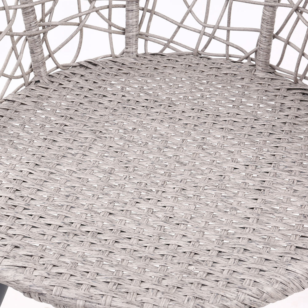 Gardeon Outdoor Patio Chair and Table - Grey freeshipping - Awezingly