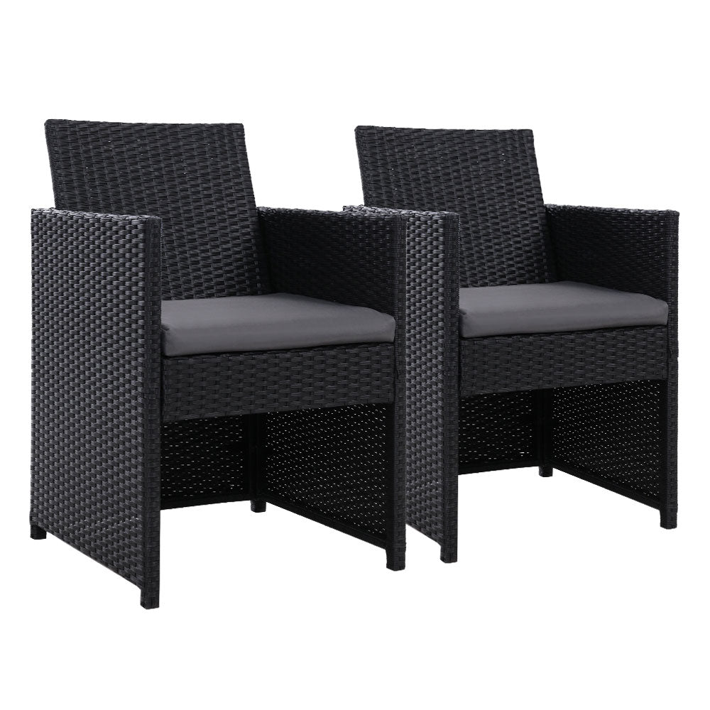 Gardeon Outdoor Chairs Dining Patio Furniture Lounge Setting Wicker Garden Gardeon
