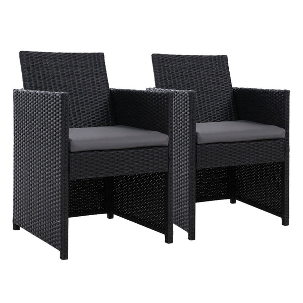 Gardeon Outdoor Chairs Dining Patio Furniture Lounge Setting Wicker Garden Gardeon