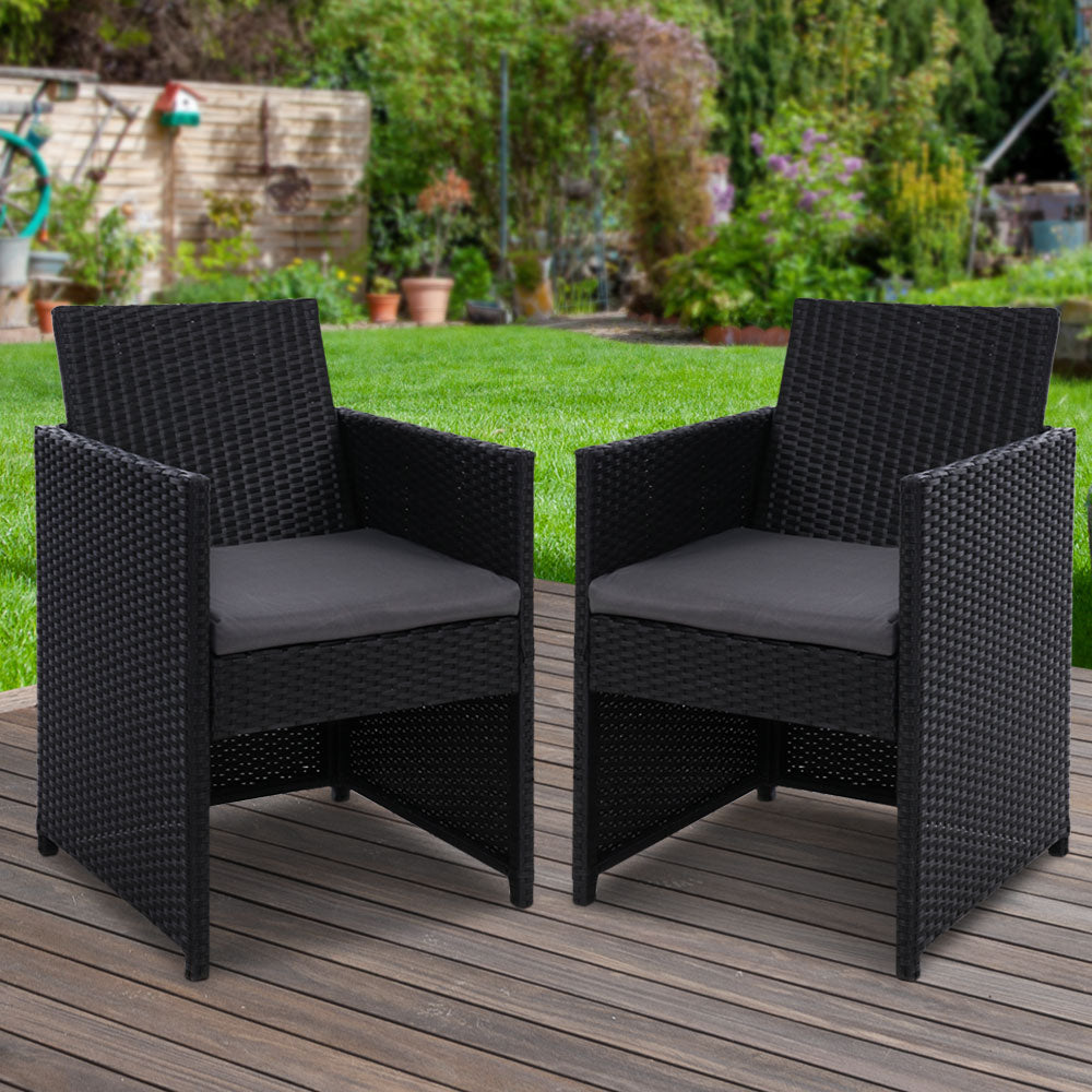 Gardeon Outdoor Chairs Dining Patio Furniture Lounge Setting Wicker Garden Gardeon