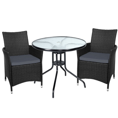 Gardeon Outdoor Furniture Dining Chair Table Bistro Set
