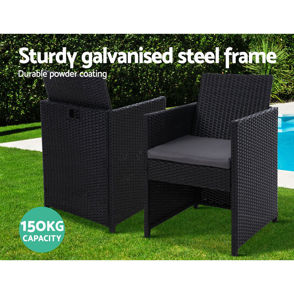 Gardeon Patio Furniture Dining Chairs Table Patio Setting Bistro Set freeshipping - Awezingly