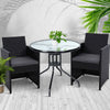 Gardeon Patio Furniture Dining Chairs Table Patio Setting Bistro Set