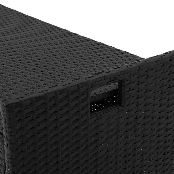 Gardeon Outdoor Storage Bench Box Garden Sheds Tools Wicker Cushion Patio Chair Gardeon