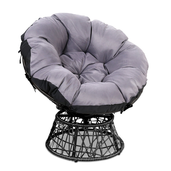 Gardeon Papasan Chair - Black freeshipping - Awezingly