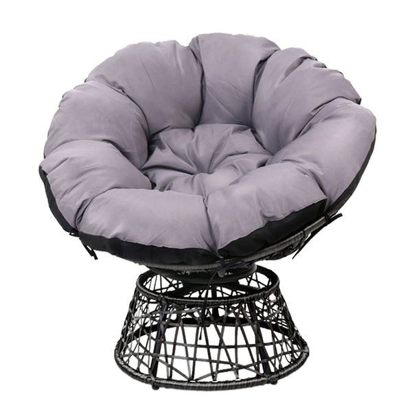 Gardeon Papasan Chair - Black freeshipping - Awezingly