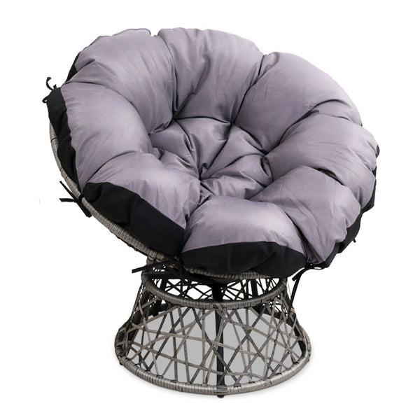 Gardeon Papasan Chair - Grey freeshipping - Awezingly