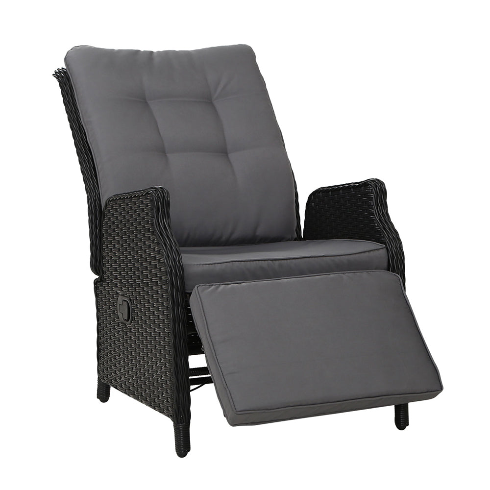 Gardeon Recliner Chair Sun lounge Setting Outdoor Furniture Patio Wicker Sofa freeshipping - Awezingly