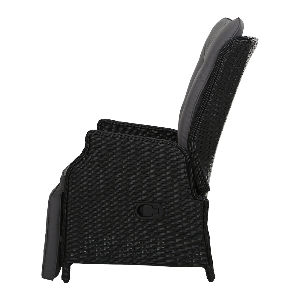 Gardeon Recliner Chair Sun lounge Setting Outdoor Furniture Patio Wicker Sofa freeshipping - Awezingly
