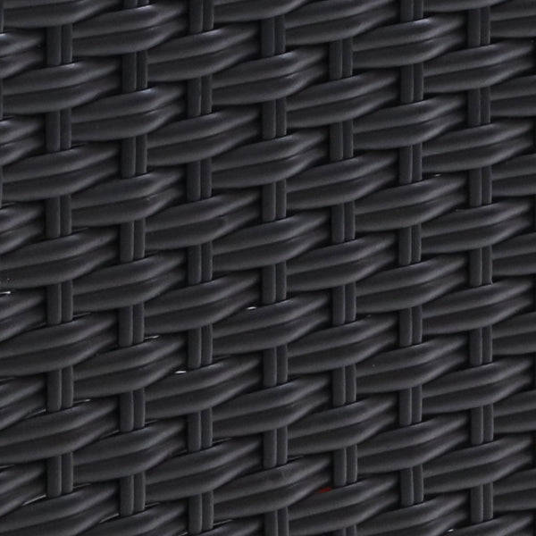 Sun lounge Recliner Chair Wicker Lounger Sofa Day Bed Outdoor Furniture Patio Garden Cushion Ottoman Black Gardeon freeshipping - Awezingly